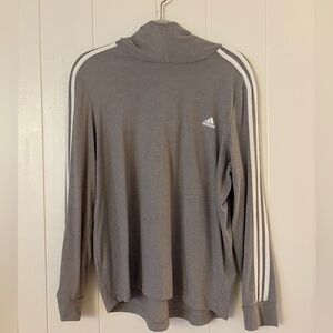 Adidas Heather Gray Long Sleeve Shirt